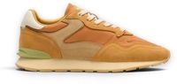 Hoff Leren City Retro Sneakers Dames Oranje Suède Rubber 39