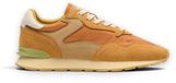 Hoff Leren City Retro Sneakers Dames Oranje Suède Rubber 39