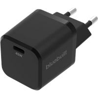BlueBuilt Power Delivery Charger with USB C Port 45W Black