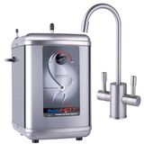 Ready Hot RH-200-F560-BN roestvrijstalen warmwaterdispensersysteem, inclusief geborsteld nikkel dubbele hendelkraan