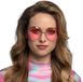 Boland Partybril Hippie XL roze