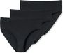 Uncover Schiesser Uncover by Schiesser 3PACK Midi Slip Dames Onderbroek - Zwart