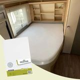Dexitex Jersey hoeslaken Frans bed wit of antraciet, RECHTS Wit