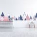Ambiance Sticker Ambiance Muursticker ARIKA - Scandinavische bergen - 40x65cm