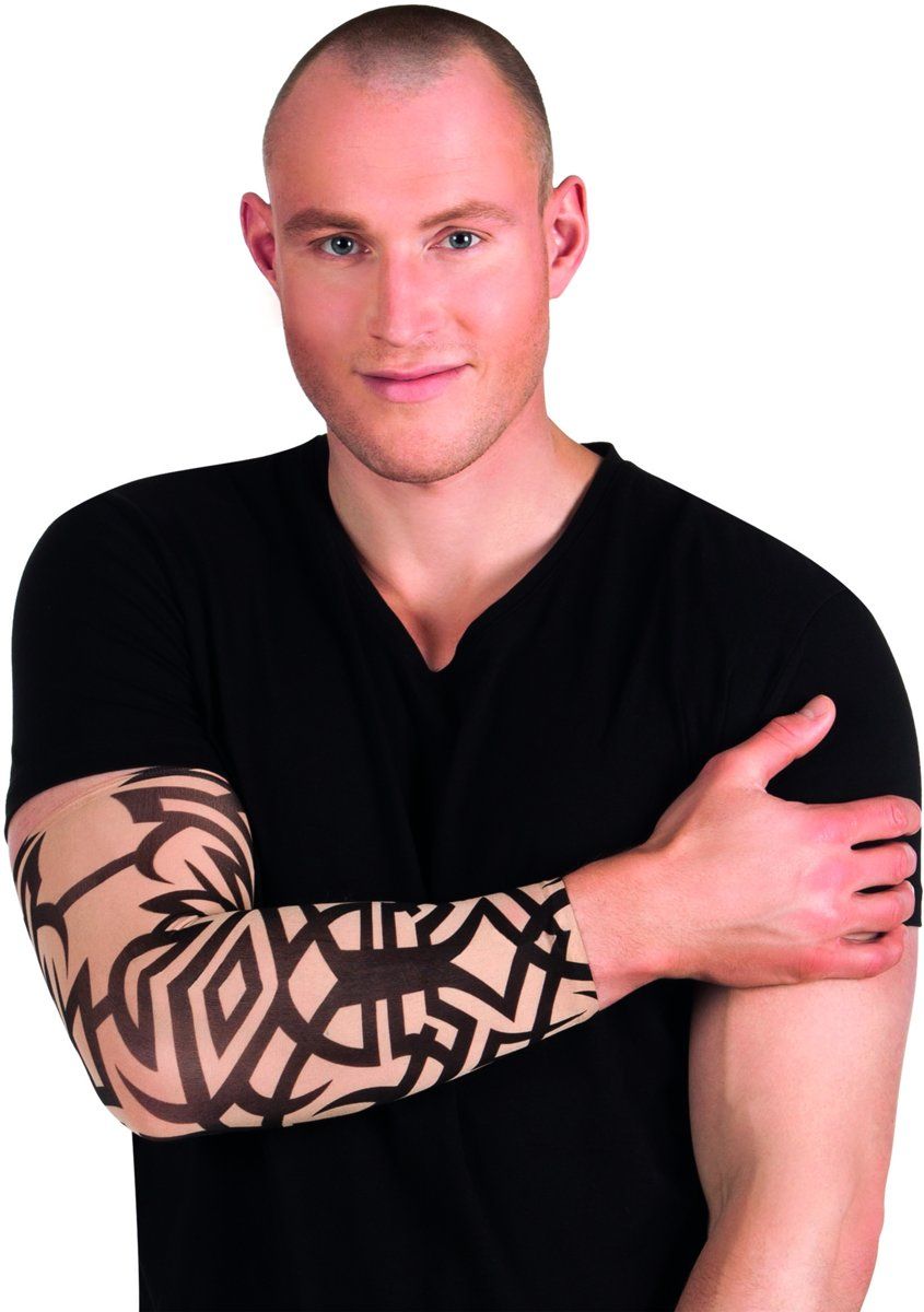 Generik Tribal tatoeage sleeve voor volwassenen - Verkleedattribuut