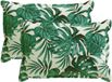 vidaXL Kussen Bladpatroon Polyester 30x30 cm Vierkant