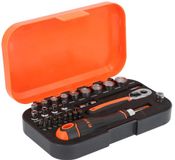 BAHCO DOPSLEUTELSET 1/4 SOCKET & BIT SET 34PCS STD