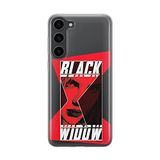 ERT GROUP mobiel telefoonhoesje voor Samsung S23 origineel en officieel erkend Marvel patroon Black Widow 012 optimaal aangepast aan de vorm van de mobiele telefoon, gedeeltelijk bedrukt