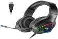 DR1TECH GrayEagle+ Professionele gaming-headset, led, RGB voor pc met USB-kabel en microfoon, 7.1 surround sound, over-ear driver 50 mm (totale onderdompeling)
