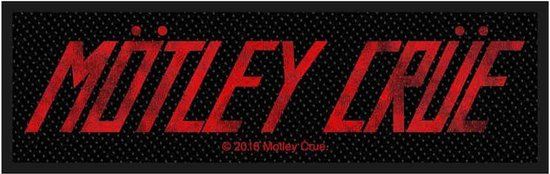 Motley Crue Mötley Crüe Mötley Crüe Logo Patch Zwart-Rood