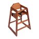 Bolero Houten Kinderstoel Donker Bruin Hout eindigt voor het Dineren en Cafe 750X510X510mm