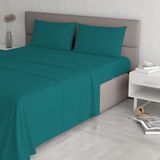 Max Color Beddengoed set (plat 240x300, hoeslaken 170x200cm+2 kussenslopen 50x80cm), fles groen, DOUBLE