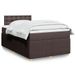 Maison Exclusive - Sommier à lattes de lit avec matelas marron foncé 120x200 cm