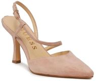 Guess Saply Elegant Beige Suède Dames Sandalen met Naaldhak - Maat 40