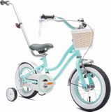Sun Baby Heart Bike Fiets voor een meisje van 2 tot 4 jaar, 12 inch Mint