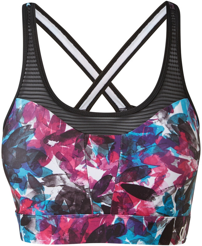 Dare 2b Mantra Zwem BH Dames, active pink botanical print