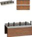 Luville - Quays Street Straight - Set van 3 - Hars - Multicolor