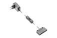 GTV Led-voeding 6 W met tuimelschakelaar en verdeler – 230 V-50 Hz – voor maximaal 6 ledclips 0,24 W – 12 V DC – IP20 – CE/EAC-gecertificeerd – kunststof – wit