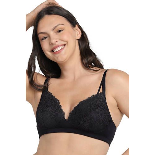 Maidenform Pure Comfort voorgevormde bh zonder beugel zwart