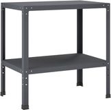 vidaXL Planttafel - 100 x 50 x 80 cm - Gepoedercoat staal - Antraciet