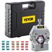 VEVOR Pince à sertir hydraulique, 71550 Pince à tuyau hydraulique manuelle portable, pince à sertir et outils de réparation pour tuyaux A/C avec 4 matrices, pour le sertissage de fils barbelés et de raccords roulés