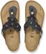 Birkenstock Gizeh Natural Leather Zwart Vrouwen Teenslipper