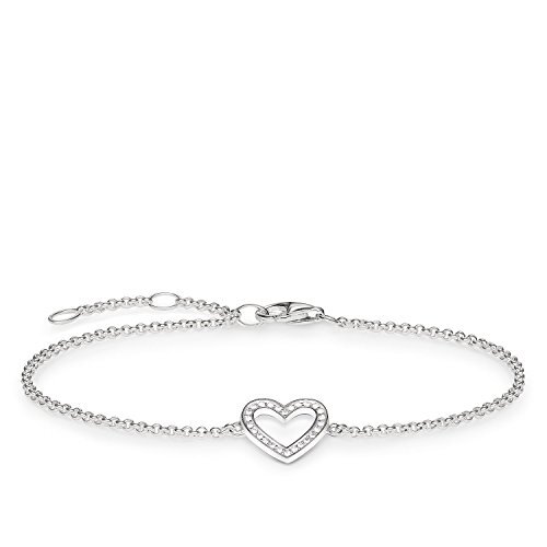 Thomas Sabo Damesarmband hart zirkonia 925 sterling zilver A1553-051-14-L19,5v