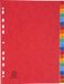 Intercalaires Exacompta 5x Tabbladen in glanskarton 225g - bedrukte tabs - 20 tabs - A tot Z - A4 - Geassorteerd