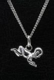 MOOYE ® - Collectie Zilveren Baby kruipend ketting hanger
