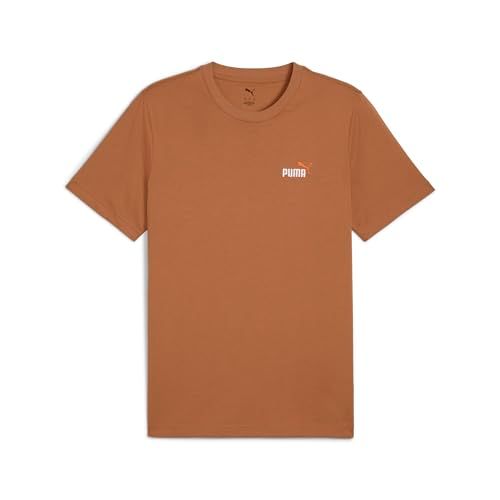 Puma Ess 2 Color Small Nº1 Logo T-shirt Met Korte Mouwen Bruin M Man,Vrouw