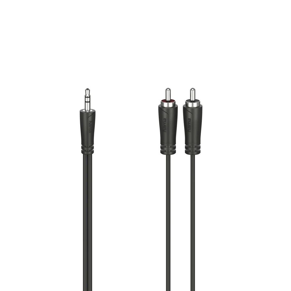 Hama 00205111 Audio Kabel - 3m - 3.5mm naar 2 x RCA - Zwart