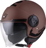 FC-Moto Ralgo Jet Helm Bruin/Zwart Maat L