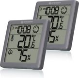 Bresser Weerstation Thermo- en Hygrometer - Set van 2 - Grijs