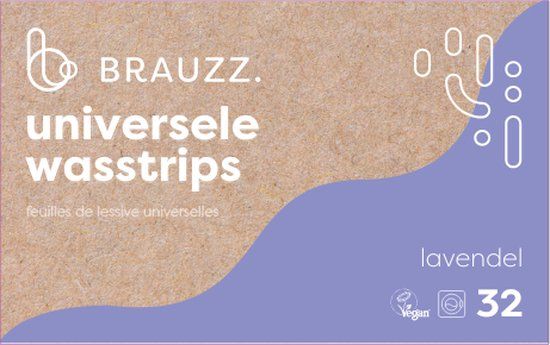 Brauzz Wasstrips Lavendel - 32 wasbeurten - Wasmiddeldoekjes