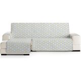ECOMMERC3 Chaise Longue Bankovertrek, extra links, omkeerbaar, met elastische elastieken, geel, universele bankbeschermer voor chaise longue