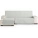 ECOMMERC3 Chaise Longue Bankovertrek, extra links, omkeerbaar, met elastische elastieken, geel, universele bankbeschermer voor chaise longue