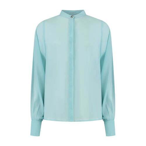 NIKKIE NIKKIE semi-transparante blouse Bahrein blauw