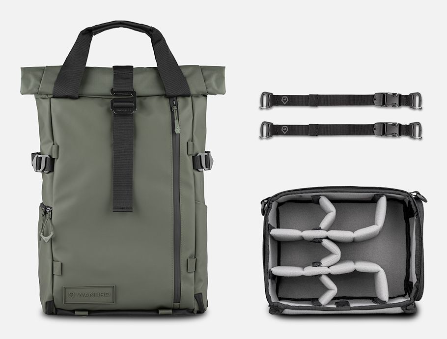 WANDRD PRVKE Photo Bundle Rugzak V4 - Wasatch Green - 21L