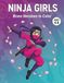 Ninja Girls Coloring Book for Kids Ages 4-8