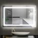 LED Miroir de salle de bain Miroir mural 60*80 cm Blanc froid Éclairé