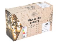 HIT trading Kerstverlichting LED bolletjes 200 lampjes 20m, warm wit