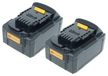 vhbw 2 x batterie compatible avec Dewalt DCK252D2, DCK250D2, DCK254M2, DCK253M2T, DCK255M2 outils électriques (4000 mAh, Li-ION, 18 V), 1 x USB-C femelle