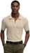 Superdry Knitted Texture Korte Mouw Poloshirt Beige 3XL Man