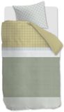 Beddinghouse Bernou dekbedovertrek - Eenpersoons - 140x200/220 - Groen