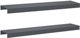 vidaXL - Afdekprofiel - voor - tuinranden - 2 - st - 100 - x - 20 - x - 5 - cm - Staal