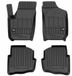 Frogum No.77 Automat / Vloermat - 3D Pasvorm - Geschikt voor SEAT Cordoba II 1999-2008 - TPE Rubber - 4-delig - Hoge Rand 6cm - Zwart