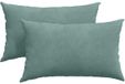 vidaXL - Zitkussens - 2 stuks - Zeegroen - 50 x 30 cm - Corduroy stof