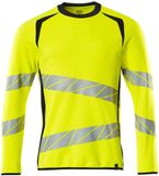 Mascot Accelerate Safe Sweatshirt 19084-781 - haute visibilité jaune/bleu marine foncé - S
