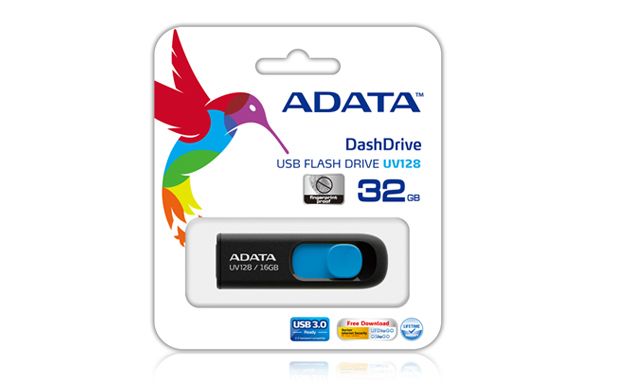 ADATA DashDrive UV128 USB-stick - 128GB - Zwart