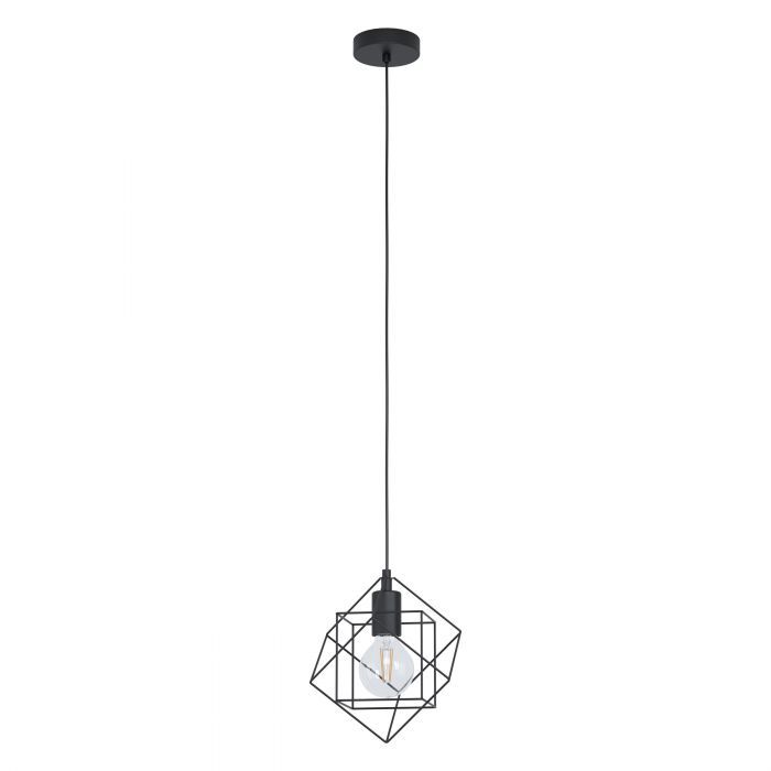 EGLO Straiton Hanglamp - Zwart - 110 cm